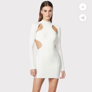 Herve Leger white dress NEW with tags size S